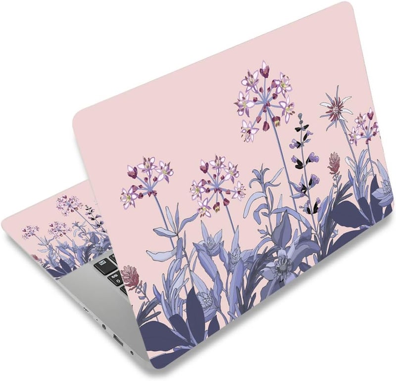 DINKY 16" 16.5" 17" 17.3 Inches Laptop Skin Sticker Decal Netbook Skin Sticker,17" Flora Universal Reusable Notebook Art Decal Protector Cover (Flowers Plants) - Image 1